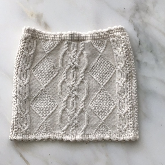 ZARA Embroidered Knitted Beaded Crop Tube Top - Picture 3 of 4